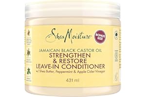Shea Moisture après-shampooing sans rinçage Huile de Ricin Noir de Jamaïque pour Cheveux Naturels, 431 ml