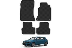 CAR MAT CO Rubber Car Mats Compatible with Mercedes A-Class (2012-2018) [W176] Tailored Fit Car Floor Mats Set Accessory Custom Fit Anti-Slip Backing Heavy-Duty Waterproof Easy-Clean Durable All Weather