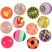 Bedwina Jumbo Hüpfbälle (12 Stück) – 6 Cm Große Flummis In Bunten Neonfarben Für Kinderpartys & Spiele