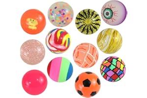 ‎JAMEITOP jameitop® 10er XXL Flummi Set – 45mm Bunte Hüpfbälle in großem Mix, extrem große Springbälle, ideal für Kinder & Erwachsene, 10 Stück, Spielspaß für alle!