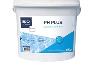 PH Plus Piscine - Augmente le pH- Améliore le Confort de Baignade et la Qualité de l'Eau - Haute Concentration - Poudre - Seau 5kg - Gamme Traitement Et Accessoires Piscine EDG Access