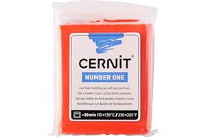 CERNIT Nummer eins Lehm 56g, mohn rot, 7 x 5.5 x 1.5 cm
