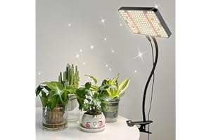 FRGROW Grow Lights for Indoor Plants, LED Plant Grow Lights, Full Spectrum Plant Growing Lamps, Clip on LED Grow Lamp for Seed Starting Seedlings Vegetable, Daisy Chain,Gooseneck 1 Pack