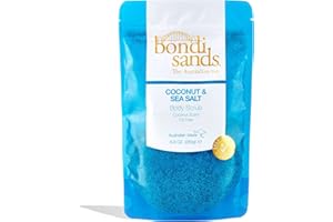 ‎BONDI SANDS BONDI SANDS Coconut & Sea Salt Scrub | Ölfreie Formel Peelt sanft + entfernt Unreinheiten mit Kokosnussschale und Walnussschale, selbstbräunungsfreundlich, vegan + tierversuchsfrei | 250 g/8,8 oz