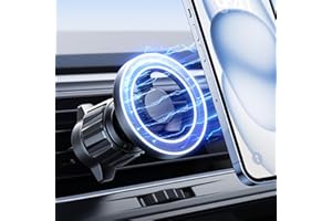 LISEN Magsafe Porta Cellulare Auto per MagSafe, [20 x N52 Magneti] 360° Rotazione, Gancio Metallico, Supporto Magnetico Telefono per Presa d'Aria per iPhone 15 14 13 12 Pro Max, Huawei, Smartphones