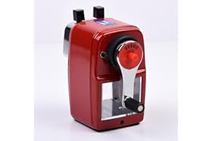 Helix Metal Desktop Pencil Sharpener - Red Body