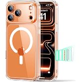 ESR iPhone 17 Pro Max i&ccedil;in MagSafe, Kamera Kontrol&uuml;, Şeffaf Kılıf | Sararmaz, Ultra İnce, 3X Askeri Sınıf D&uuml;şme Koruması, Man