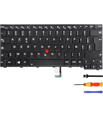 Clavier français non rétro-éclairé noir neuf d'origine Lenovo pour
