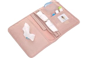 LAESSIG LÄSSIG Borsa per pannolini con fasciatoio per il cambio a pois rosa