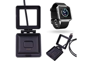 BisLinks Compatible with Fitbit Blaze USB Charging Cable Lead Power Charger Dock Cradle Wristband