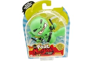 Fart Ninjas | Grand Gasser Series 7 Collectible Figures | 10 Hilariously Realistic Fart Sounds | Ages 5+ Gifts & Toys 8 to Collect, 9cm, Green