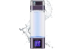 E-ROOM TREND Hydrogen Water Bottle | 350ML 2000-9000PPB Upgrade Smart Touchscreen Control SPE Hydrogen Water Bottle Geneartor | Portable Hydrogen Water Purifiers Machine Improved Energy (FQ11-1)