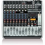 Behringer XENYX QX1222USB Mixer Premium a 16 ingressi 2/2 bus con preamplificatori microfonici e compressori XENYX, processor