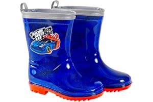 PERLETTI Stivaletti Bambino Bordo Catarifrangente - Stivali Bambini Impermeabili - Galosce Bimbo Pioggia