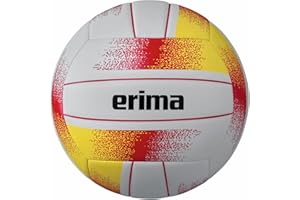 Erima Allround Ballon de Volleyball Blanc/Rouge/Jaune