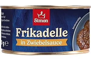 ‎SIMON SIMON Frikadelle in Zwiebelsauce 300 g I Zarter Schweinehackbraten in delikater Sauce I Fertiggericht in recyclebarer Konserve I Authentische Hausmannskost