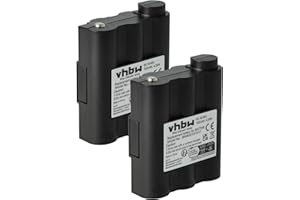 vhbw 2x batteria sostituisce Alan/Midland BATT5R, PB-ATL/G7 per radio (700mAh, 6V, NiMH)