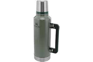 ‎STANLEY STANLEY Classic Legendary Thermosflasche 1.9L - Thermos Hält 45 Stunden Heiß Oder Kalt - Edelstahl Thermoskanne - BPA-Frei - Spülmaschinenfest - Hammertone Green