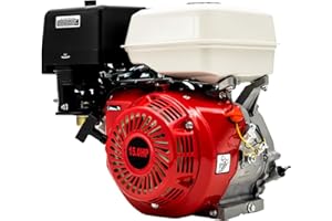 Begoniape Benzinmotor 15 PS 9.7KW 4-Takt Motor mit 25 Ø mm Welle, 420CCM, Standmotor Antriebsmotor Luftgekühlt Starke Kraft Großes Fassungsvermögen des Kraftstofftanks