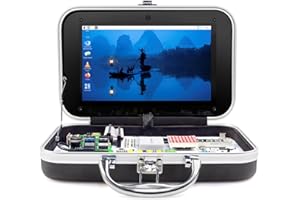 For Raspberry Pi 5 8GB Kit, ELECROW CrowPi Advanced Kit Pre-installed 9-inch Monitor, Raspberry Pi 5 8GB, and More Sensors as a Small Computer to Learn Basic Computer Science and Practice Programming