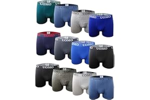 CHANNO Calzoncillos Boxer Suaves, Cómodos y elásticos. Unos de Licra Sin Costuras, y Otros de Algodón con Goma
