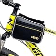 GR GOLDEN RIDERS | Wagon V2 | Polyester Bicycle Handlebar Frame Front Pannier Saddle Bag with Mobile Pouch Black
