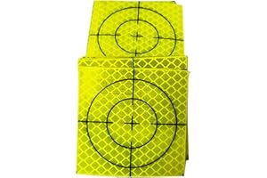 Milageto 100Pcs Reflective Tape Survey Targets Reflector Target Sheets Total Station for Ship Inspection Building Construction Tunnel Engineering