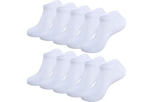 TANSTC 10 Paar Sneaker Socken Herren Damen 43-46 35-38 39-42 47-50, Low-Cut Baumwolle Füßlinge Sportsocken Arbeitssocken Unisex, Atmungsaktives Anti-Rutsch Kurz Tennissocken Laufsocken Wandersocken