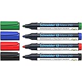 Schneider Maxx 290 Marker (für Whiteboards und Flipcharts, Rundspitze 2-3 mm Strichstärke, rückstandsfrei trocken abwischbar,