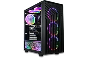 XUM IN FOR QUALITY XUM Spartan Prebuilt Gaming PC: Intel Core i5-10400F, Nvidia GeForce RTX 5060 8GB, 32GB DDR4 RAM, 512GB NVMe SSD, 1TB HDD, 700W PSU 80+ Bronze, aRGB, WiFi, Windows 11 Home, VR Ready, Black Case