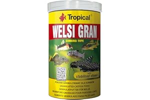 TROPICAL WELSI Gran 1000ml / 650g - Alimento Completo en Forma de gránulos Multi-Ingredientes Que se Hunde para Peces
