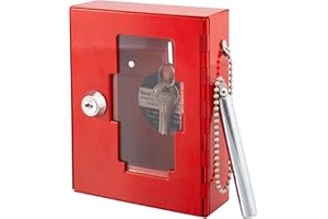 Sterling EB01 Cassetta per Chiavi di Emergenza, con Martello in Vetro, Rosso, 120mm x 150mm x 40mm