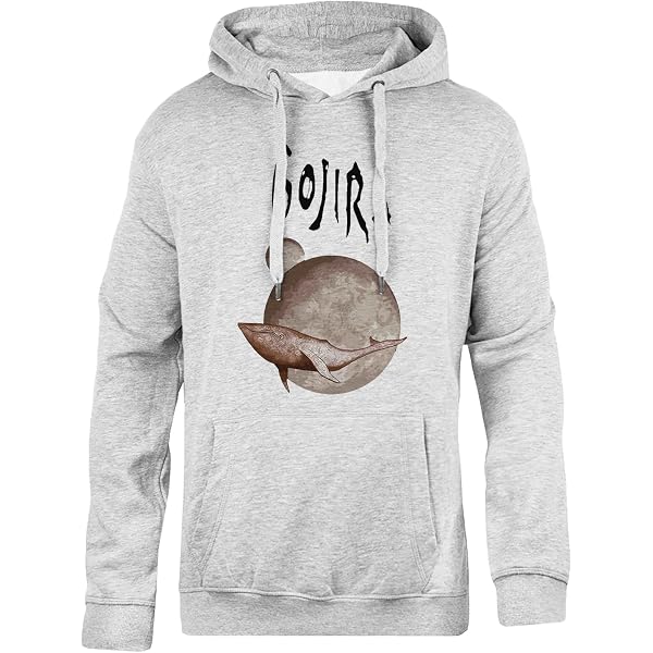 Sweat à Capuche Officiel Gojira - Logo Branches - Coupe Classique, Col Tissé, 241 G - Merchandising Groupe Métal - 9