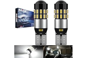 NATGIC T10 W5W 194 żarówki LED CanBus bez błędów 30SMD 3014 do oświetlenia wnętrza samochodu, światła kopułowe, światła do czytania, światła tablicy rejestracyjnej, światła pozycyjne, DC 12-24 V, 6000