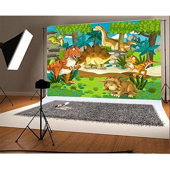 YongFoto 2,2x1,5m Vinile Sfondo Fotografico Compleanno Animali World