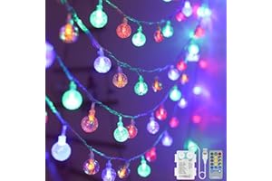 Guirlande Lumineuse, SUWITU 18M 100 LED Guirlandes Lumineuses à Piles ave 10 Modes, Guirlande USB et Télécommande, Fairy Lights Interieur/Exterieure Decoration pour Chambre Noël Mariage Maison
