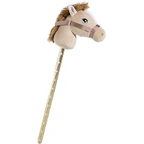 Caballo De Palo Interactivo Funlio Con Sonidos Reales - Hobby Horse Con Cabeza De Peluche, Ruedas De Madera Y Melena Arcoíris, Para Niños 3+ Años