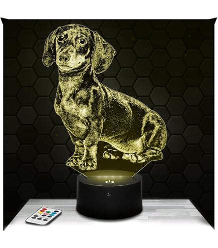 Creativo 3D Lupo Luce Della Notte LED Lampada 7/16