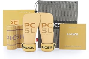 PICSIL - Paracalli Hawk, Grips Professionali, Barre Liscie e in Acciaio, Uso senza Magnesio, con Astuccio e Polsini, Ideali per Cross Training, Calistenics e Ginnastica