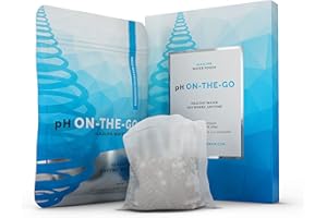 INVIGORATED WATER pH ON-THE-GO - Sachet filtrant alcalinisant ionisant - filtre à eau portable pour bouteille/carafe/récipient - augmente le pH/apporte des minéraux/élimine chlore et polluants - 100 grammes (lot de 1)