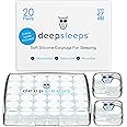 Deep Sleeps Silicone Ear Plugs for Sleeping, 20 Pairs - 27dB Noise Cancelling, Soft, Re-Usable, Waterproof, Premium Moldable Silicon Earplugs, for Sleep, Travelling, Studying, Wax