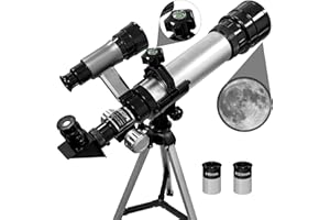 ALEENFOON ALEEFNOON Telescopi Bambini 20X 60X Ingrandimento Telescopio Astronomico Telescopio Giocattolo educativo Portatile per Bambini Adulto Principianti Guardare le stelle Osservazione degli uccelli
