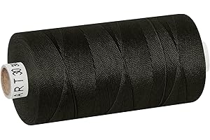 dalipo - Polyester Sewing Thread Thickness 30, Upholstery Yarn, 300 m, Black