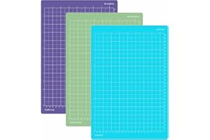 LCOUACEO Tappetino da Taglio per Cricut Joy Xtra, Tappetini da Taglio Autoadesivi 3 Pezzi Varietà Grip Cutting Mat, Antiscivolo Durevole Tappetino Accessori di Ricambio per Cricut
