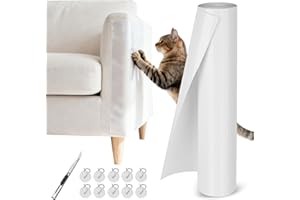 ACOMTUO 30X500CM Protection Canape Chat Anti Griffe, Anti Griffe Chat Canapé, Anti Griffe Sticker Transparent Autocollant de Protection,pour Meubles,Porte,Mur,Comptoirs-Contre Les Griffes de Chats et Chiens