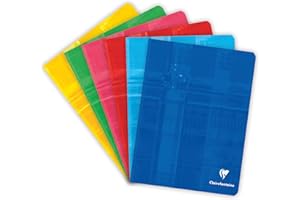 ‎CALLIGRAPHE Clairefontaine 3721C - Packung mit 10 Heften 17x22cm, geheftet, 40 Blatt 90g, französische Lineatur, farbig sortiert, 1 Pack