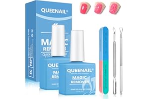 AUBEIFOU 2 Pcs Gel Nail Polish 30ml, Polish Remover, Kit with 2 Gel Polish Scraper & 1 Nail File, Fast Remover for Nails within 3-6 Minutes