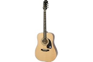 Epiphone DR-100 Dreadnaught gitara akustyczna, naturalne wykończenie, korpus mahoniowy, wybierz świerk, podstrunnica palisandrowa, skala 25,5