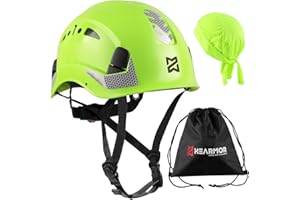 ‎HEARMOR HEARMOR Höhenarbeiten Industriehelm Erwachsene Bauhelm ABS Schutzhelm Zertifizierung EN12492 Bestanden EN397 Stoßdämpfung und Eindringfestigkeit Test Bauarbeiterhelm Sicherheitshelm