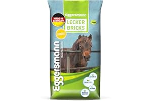 Eggersmann Mein Pferdefutter 25 kg Pferde-Leckerlis | Lecker Bricks für Pferde & Ponys | Natürlicher Banane-Geschmack | Perfekt als Belohnung & für zwischendurch | Pferde-Zubehör